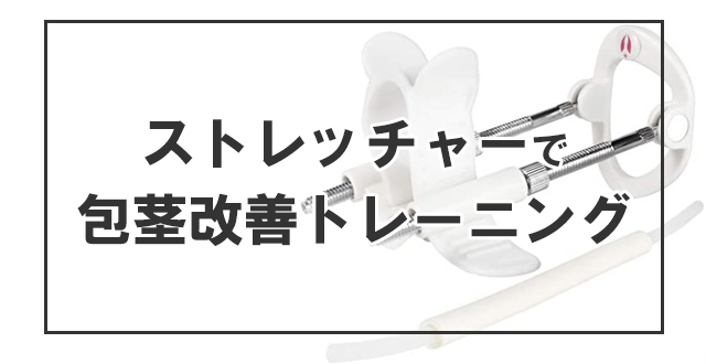ストレッチャーを使った包茎改善トレーニング