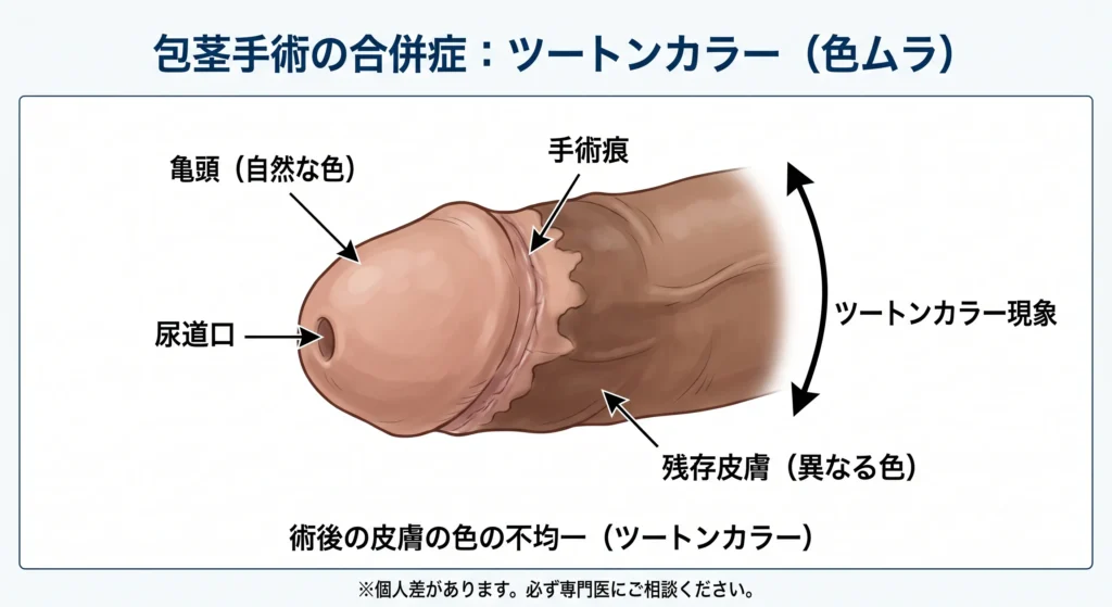 ツートンカラーの状態と見た目