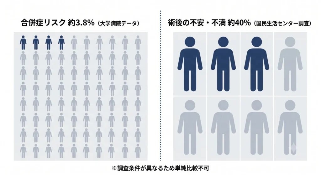 包茎手術が失敗する確率